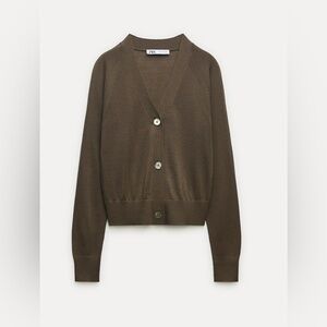 Stylish Olive Cardigan - Zara